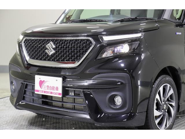 ソリオバンディット ハイブリッドMV 4WD レンタアップ 社外ナビ バックカメラ ETC 両側パワスラ 衝突軽減サポート Iストップ レーンアシスト Hミラー シートH ステコン クルコン コーナーセンサー LED 純正AW(50枚目)