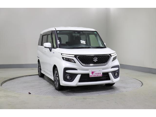 ソリオバンディット ハイブリッドMV 4WD レンタアップ 社外ナビ バックカメラ ETC 両側パワスラ 衝突軽減サポート Iストップ レーンアシスト Hミラー シートH ステコン クルコン コーナーセンサー LED 純正AW(4枚目)