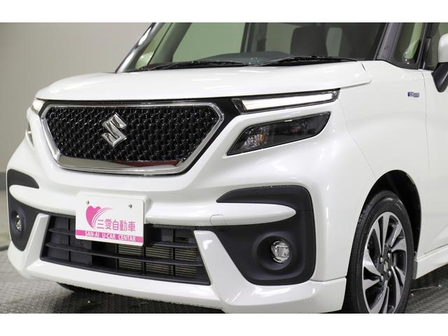 ソリオバンディット ハイブリッドMV 4WD レンタアップ 社外ナビ バックカメラ ETC 両側パワスラ 衝突軽減サポート Iストップ レーンアシスト Hミラー シートH ステコン クルコン コーナーセンサー LED 純正AW(49枚目)