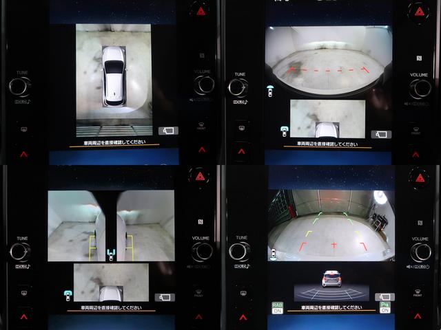 トップ・フロント・サイド・リヤの各カメラビューへの切り替え表示も可能です。