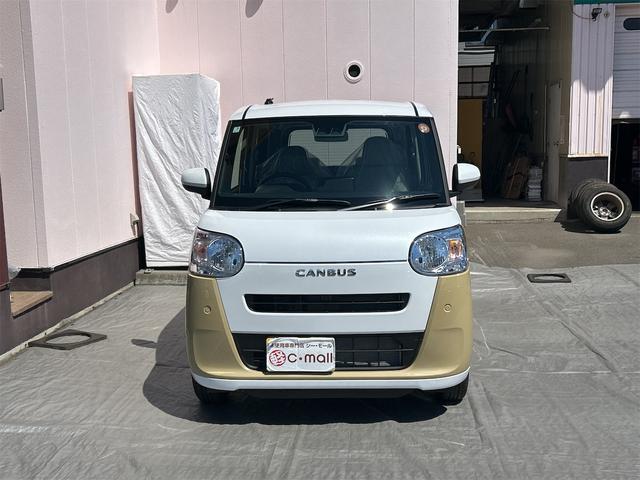 ムーヴキャンバス ストライプスＸ　バックカメラ　両側電動スライドドア　クリアランスソナー　衝突被害軽減システム　オートライト　スマートキー　アイドリングストップ　電動格納ミラー　ベンチシート　ＣＶＴ　ＡＢＳ　ＥＳＣ　エアコン（15枚目）