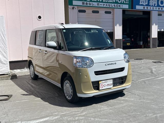 ムーヴキャンバス ストライプスＸ　バックカメラ　両側電動スライドドア　クリアランスソナー　衝突被害軽減システム　オートライト　スマートキー　アイドリングストップ　電動格納ミラー　ベンチシート　ＣＶＴ　ＡＢＳ　ＥＳＣ　エアコン（16枚目）