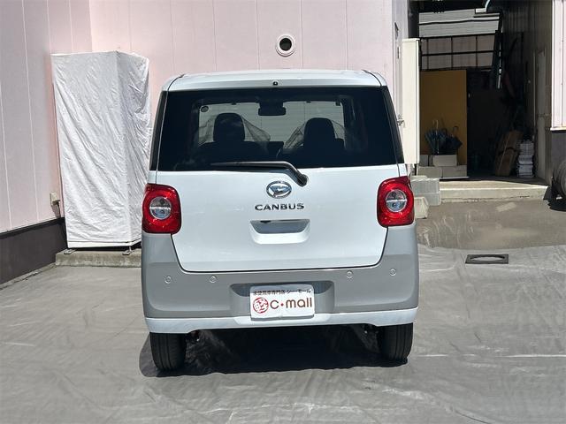 ムーヴキャンバス ストライプスＸ　バックカメラ　両側電動スライドドア　クリアランスソナー　衝突被害軽減システム　オートライト　スマートキー　アイドリングストップ　電動格納ミラー　ＣＶＴ　ＥＳＣ　エアコン　パワーステアリング（20枚目）