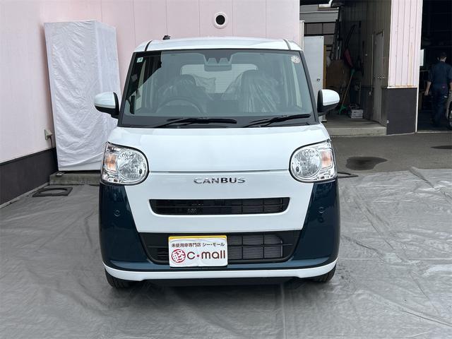 ムーヴキャンバス ストライプスＸ　４ＷＤ　バックカメラ　両側電動スライドドア　クリアランスソナー　衝突被害軽減システム　オートライト　スマートキー　アイドリングストップ　電動格納ミラー　ベンチシート　ＣＶＴ　盗難防止システム　ＡＢＳ（15枚目）