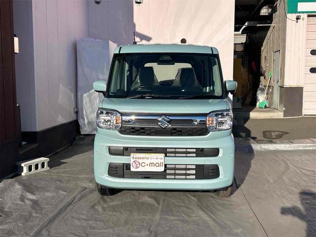 スペーシア ハイブリッドG 4WD 両側スライドドア クリアランスソナー 衝突被害軽減システム オートライト LEDヘッドランプ スマートキー アイドリングストップ 電動格納ミラー シートヒーター ベンチシート CVT(5枚目)