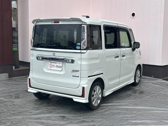 スペーシアカスタム ハイブリッドXS 全周囲カメラ 両側電動スライドドア ナビ クリアランスソナー レーンアシスト 衝突被害軽減システム オートライト スマートキー アイドリングストップ 電動格納ミラー シートヒーター ベンチシート(9枚目)