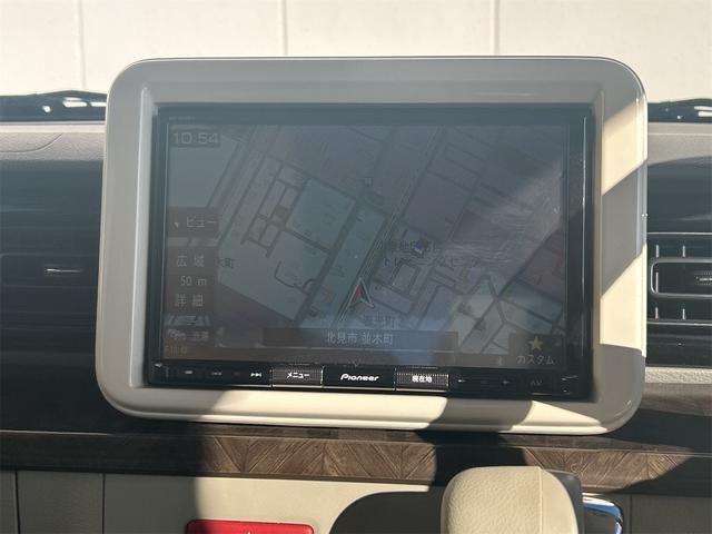 アルトラパン モード　ＥＴＣ　全周囲カメラ　ナビ　クリアランスソナー　レーンアシスト　衝突被害軽減システム　オートライト　ＨＩＤ　スマートキー　アイドリングストップ　電動格納ミラー　シートヒーター　ベンチシート　ＣＶＴ（8枚目）