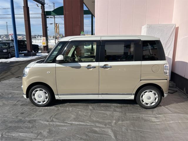 ムーヴキャンバス ＧメイクアップＶＳ　ＳＡＩＩＩ　４ＷＤ　ドライブレコーダー　全周囲カメラ　両側電動スライドドア　ナビ　ＴＶ　クリアランスソナー　衝突被害軽減システム　オートマチックハイビーム　オートライト　スマートキー　アイドリングストップ（7枚目）