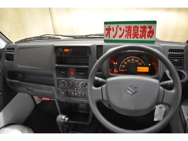 キャリイトラック KCエアコン・パワステ 4WD スズキセーフティーサポート エアコン パワーステアリング パワーウインド クリアランスソナー ライトレベリング サイドバイザー 冬タイヤ新品ホイール付 届出済未使用車(10枚目)