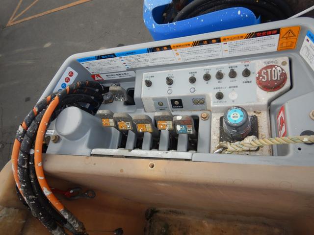 　高所作業車　アイチ　ＳＨ１５Ａ　１４．６ｍ　バッテリーユニット式（バッテリー不良）　ウインチ油圧式　昇降付(17枚目)