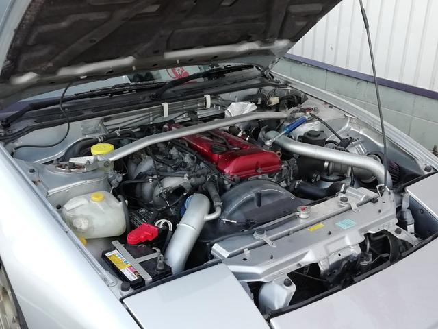 タイプS 車検整備付き 修復歴無 SR20ターボエンジン載せ替え S14タービン ニスモLSD ニスモ強化クラッチ 前置インタークーラー R33燃料ポンプ Defi4連メーター 16インチアルミホイール(25枚目)