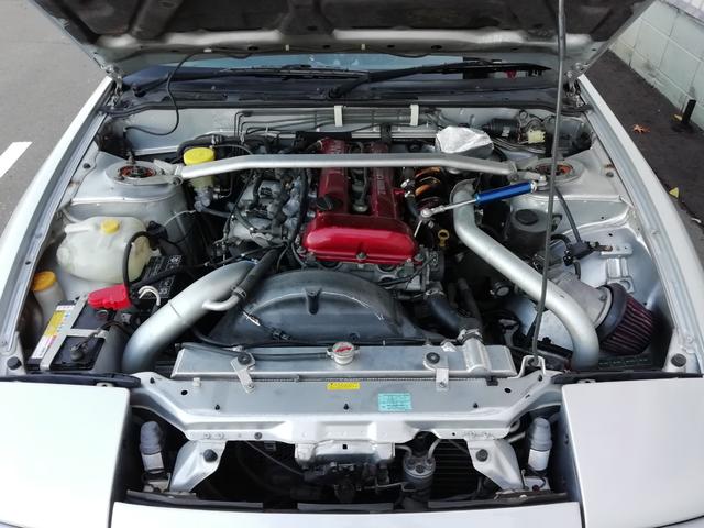 タイプS 車検整備付き 修復歴無 SR20ターボエンジン載せ替え S14タービン ニスモLSD ニスモ強化クラッチ 前置インタークーラー R33燃料ポンプ Defi4連メーター 16インチアルミホイール(26枚目)