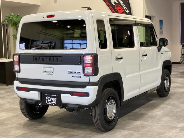 ハスラー ハイブリッドXターボ 4WD 届出済未使用車 DAMDカラビナフェイス テールランプガーニッシュ リアゲートガーニッシュ シートヒーター 全方位モニター付きメモリーナビ・スズキコネクト・CD・DVD再生・Bluetooth(6枚目)