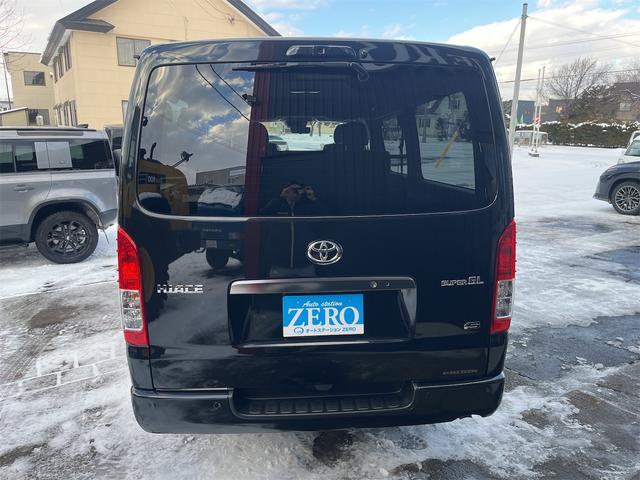 ハイエースバン ロングスーパーGL ダークプライムS 登録済み未使用車 寒冷地仕様 両側電動スライド デジタルインナーミラー フロアマット バイザー バックカメラ(7枚目)