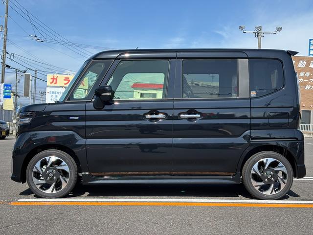 スペーシアカスタム ハイブリッドXS 届出済未使用車 マイルドHV 全方位カメラ付ナヒ 両側パワースライドドア ハーフレザーシート フルLEDヘッドライト ステリモ AAC スズキセーフティサポート 前席シートヒーター(8枚目)