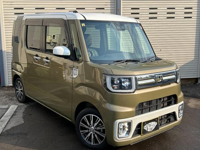 ウェイク ＧターボＳＡＩＩＩ　４ＷＤ　衝突被害軽減ブレーキ　純正ＳＤナビ　全方位カメラ　フルセグＴＶ　ドライブレコーダー　　両側ＰＷスライド　ワンオーナー　革調シートカバー　純正カーテン　ＬＥＤヘッドライト　シートヒーター（2枚目）