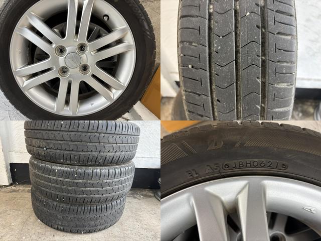 ムーヴ カスタム　ＲＳ　ＳＡ　ターボ　４ＷＤ　スマートアシスト　社外ナビ　地デジ　スマートキー　Ｅｇスターター　革調シートカバー　ミラー型前後ドラレコ　ＬＥＤヘッド　夏１５インチ純正ＡＷ　ヨコハマＩＧ７０　２０２５年製１４インチ（4枚目）