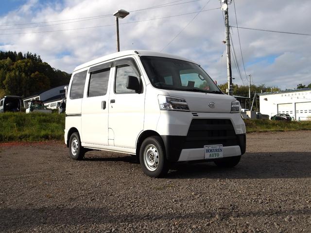 ハイゼットカーゴ DX SAIII LEDヘッドライト オ-トライト キ-レスエントリー パワ-ウインドウ エアコン CDチュ-ナ- Wエアバック パートタイム4WD 社外バックモニタ-(3枚目)
