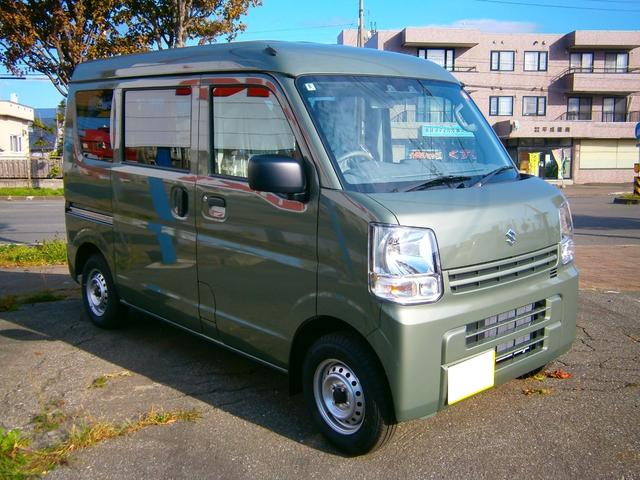 エブリイ ＰＡリミテッド　盗難防止　バックソナー　衝撃安全ボディー　オートマチックハイビーム　助手席エアバック　エアバック　Ａストップ　パワステ　ＡＣ　４ＷＤ車　横滑り防止　オートライト　レーダーブレーキ装着車（2枚目）
