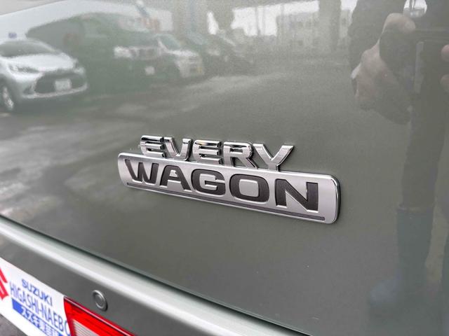エブリイワゴン ＰＺターボ　４ＷＤ　両側スライド・片側電動　クリアランスソナー　レーンアシスト　衝突被害軽減システム　オートライト　ＬＥＤヘッドランプ　スマートキー　アイドリングストップ　電動格納ミラー　シートヒーター（9枚目）