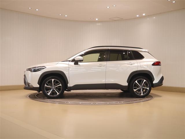 カローラクロス ハイブリッド Z 電動シート 半革シート 衝突軽減ブレ メモリーナビ AC100V LEDライト オートクルーズコントロール ミュージックプレイヤー接続可 キーレス アルミホイール フルセグTV ドラレコ 4WD(2枚目)