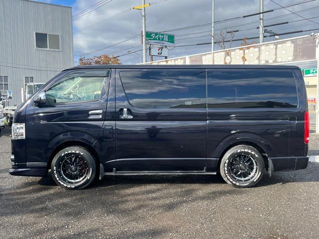 レジアスエースバン スーパーGL ダークプライム スマートキー プッシュスタート 社外SDナビ バックカメラ ETC 両側パワースライドドア LEDヘッドライト 社外Fリップスポイラー 社外テール ベッドキット(8枚目)