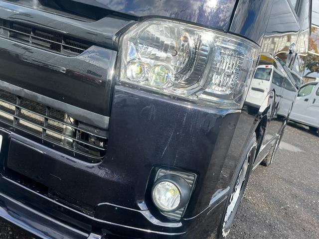 レジアスエースバン スーパーGL ダークプライム スマートキー プッシュスタート 社外SDナビ バックカメラ ETC 両側パワースライドドア LEDヘッドライト 社外Fリップスポイラー 社外テール ベッドキット(10枚目)