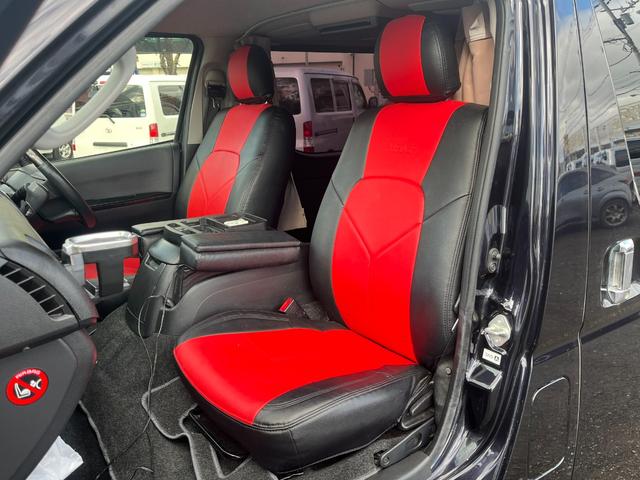 レジアスエースバン スーパーGL ダークプライム スマートキー プッシュスタート 社外SDナビ バックカメラ ETC 両側パワースライドドア LEDヘッドライト 社外Fリップスポイラー 社外テール ベッドキット(20枚目)