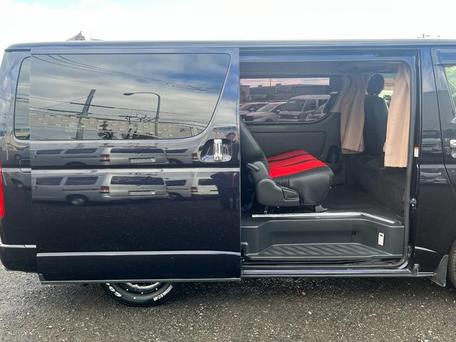 レジアスエースバン スーパーGL ダークプライム スマートキー プッシュスタート 社外SDナビ バックカメラ ETC 両側パワースライドドア LEDヘッドライト 社外Fリップスポイラー 社外テール ベッドキット(31枚目)