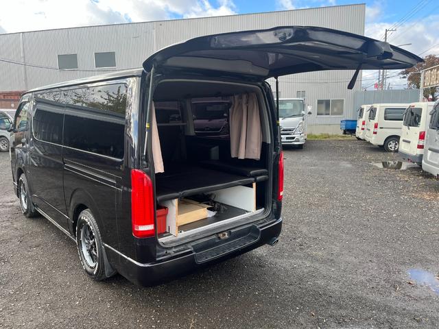 レジアスエースバン スーパーGL ダークプライム スマートキー プッシュスタート 社外SDナビ バックカメラ ETC 両側パワースライドドア LEDヘッドライト 社外Fリップスポイラー 社外テール ベッドキット(37枚目)