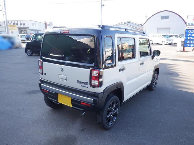 ハスラー タフワイルド　全方位モニター付きナビ装着車　全方位モニター・純正ＡＷ・ＬＥＤヘッドライト・ルーフレール・バックカメラ・シートヒーター・オートライト・アイドリングストップ・レーンキープアシスト・プリクラッシュセーフティ（5枚目）