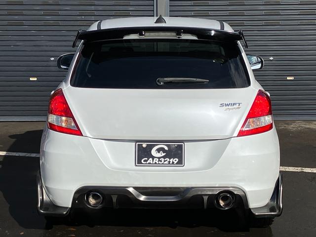 スイフトスポーツ ベースグレード ワンオーナー 6速マニュアル フルエアロ リヤウィング タワーバー 社外マフラー クルコン(12枚目)