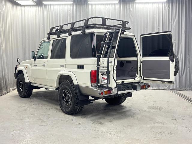 ランドクルーザー７０ バン　３０周年記念車　４ＷＤ　５速　前後デフロック　ＥＴＣ　バックカメラ　地デジナビ　マーテルデーモンＡＷ　キーレス　マッドタイヤ　シュノーケル　ブルバー　ルーフキャリア　リアラダー　１ナンバー　本州仕入（30枚目）