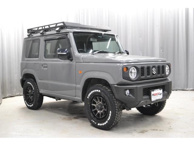 ジムニー XC 4WD LEDヘッドライト 新ジオランダーX-ATタイヤ 新マッドヴァンスAW シートヒーター キーレス ディスプレイオーディオ Bluetooth プッシュスタート ルーフキャリア リアラダー(4枚目)