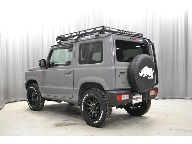 ジムニー XC 4WD LEDヘッドライト 新ジオランダーX-ATタイヤ 新マッドヴァンスAW シートヒーター キーレス ディスプレイオーディオ Bluetooth プッシュスタート ルーフキャリア リアラダー(10枚目)