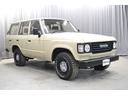 ランドクルーザー60 VX 丸目ロールーフ ディーゼルターボ オートマ マットベージュ塗装 地デジナビ バックカメラ ドラレコ キーレス ウッドハンドル シートカバー ヒッチ オープンカントリーRTタイヤ 本州仕入 1ナンバー 中古車画像_4