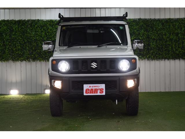 ジムニー ＸＣ　４ＷＤ／本州仕入／５速ＭＴ／ＷＯＲＫ１６インチＡＷ／シートカバー／ＭＴタイヤ／社外８インチナビ／ルーフキャリア／ＬＥＤヘッドライト／バックモニター／ドラレコ／マッドフラップ／リバイバルＢサイドデカール（5枚目）