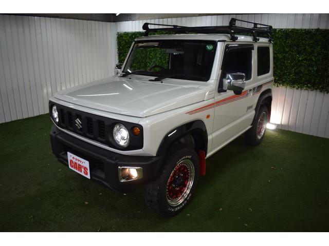 ジムニー ＸＣ　４ＷＤ／本州仕入／５速ＭＴ／ＷＯＲＫ１６インチＡＷ／シートカバー／ＭＴタイヤ／社外８インチナビ／ルーフキャリア／ＬＥＤヘッドライト／バックモニター／ドラレコ／マッドフラップ／リバイバルＢサイドデカール（8枚目）