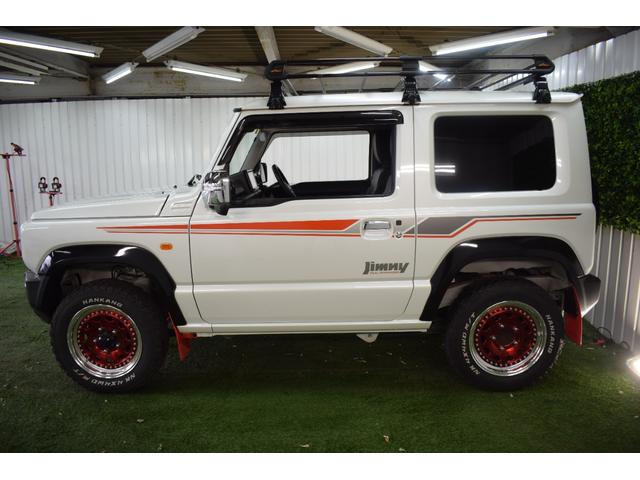 ジムニー ＸＣ　４ＷＤ／本州仕入／５速ＭＴ／ＷＯＲＫ１６インチＡＷ／シートカバー／ＭＴタイヤ／社外８インチナビ／ルーフキャリア／ＬＥＤヘッドライト／バックモニター／ドラレコ／マッドフラップ／リバイバルＢサイドデカール（16枚目）