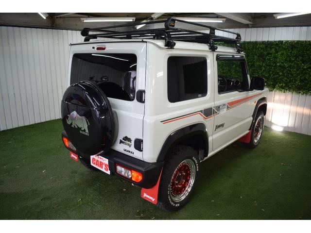 ジムニー ＸＣ　４ＷＤ／本州仕入／５速ＭＴ／ＷＯＲＫ１６インチＡＷ／シートカバー／ＭＴタイヤ／社外８インチナビ／ルーフキャリア／ＬＥＤヘッドライト／バックモニター／ドラレコ／マッドフラップ／リバイバルＢサイドデカール（19枚目）