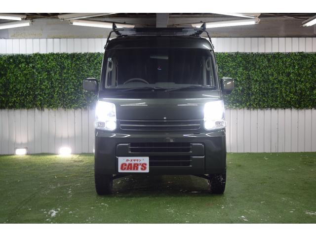 エブリイ ジョインターボ 4WD/ターボ/5速マニュアル/シートカバー/リフトアップ/ルーフキャリア/マッドタイヤ/15インチアルミ/社外オーディオ/キーレスキー/両側スライドドア/LEDヘッドライト/フルフラットシート(4枚目)