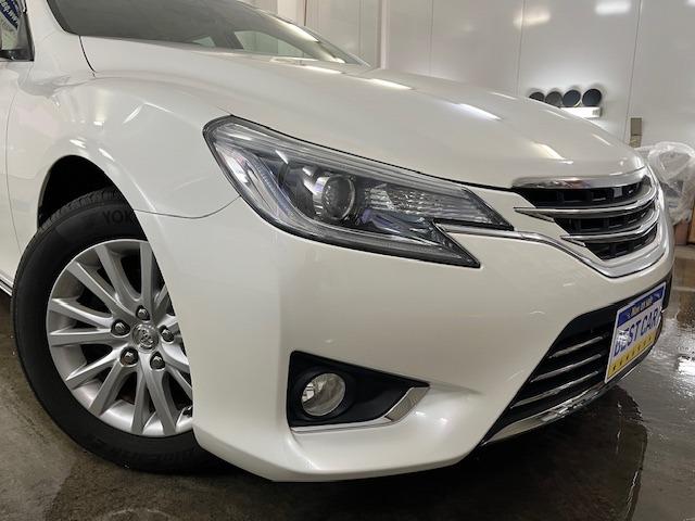 マークX プレミアム Four 本州仕入 寒冷地仕様 禁煙車 最上級グレード 純正ハーフレザーシート 純正16インチAW スタッドレスタイヤ付 純正ナビ フルセグ地デジ DVD再生 Bluetooth バックカメラ 前後ドラレコ(6枚目)