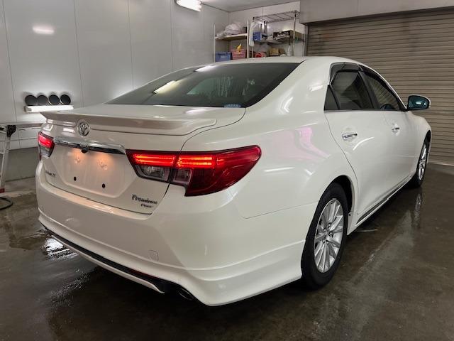 マークX プレミアム Four 本州仕入 寒冷地仕様 禁煙車 最上級グレード 純正ハーフレザーシート 純正16インチAW スタッドレスタイヤ付 純正ナビ フルセグ地デジ DVD再生 Bluetooth バックカメラ 前後ドラレコ(11枚目)