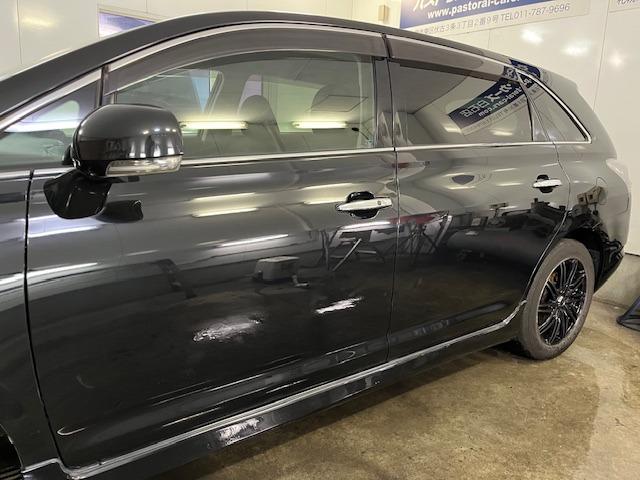 マークＸジオ エアリアル　寒冷地仕様　禁煙車　ケンウッドナビ　Ｂｌｕｅｔｏｏｔｈオーディオ　フルセグ地デジ　ＤＶＤ再生　ＵＳＢ電源　社外１７インチＡＷ　純正１６ＡＷ＋スタッドレスタイヤ付　フロントガラス熱線　横滑り防止装置（4枚目）