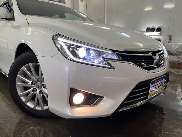 マークＸ プレミアム　Ｆｏｕｒ　本州仕入　寒冷地仕様　禁煙車　純正ハーフレザーシート　純正１６インチＡＷ　純正１６ＡＷ＋スタッドレスタイヤ付　純正ナビ　フルセグ地デジ　ＤＶＤ再生　Ｂｌｕｅｔｏｏｔｈオーディオ　バックカメラ　ＥＴＣ（9枚目）