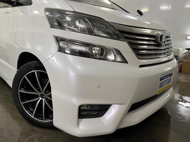ヴェルファイア ２．４Ｚ　プラチナセレクションＩＩ　本州仕入　禁煙車　両側パワースライドドア　社外１８インチブラポリＡＷ　社外１７ＡＷ＋スタッドレスタイヤ付　ＫＥＮＷＯＯＤナビ　フルセグ地デジ　ＤＶＤ再生　Ｂｌｕｅｔｏｏｔｈオーディオ　バックカメラ（7枚目）