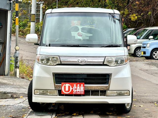 タント カスタムＶセレクション　４ＷＤ　　タイミングチェーン車　エンジンスターター　ＨＩＤ　楽ナビ　ワンセグテレビ　スマートキー　夏冬アルミ（2枚目）