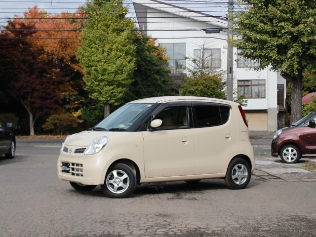 モコ E 走行距離4,300km 新品夏冬タイヤホイール付き ミルクティーベージュ ABS スマートキー ベンチシート 電動格納ミラー ドアバイザー 純正CDMDオーディオデッキ 取扱説明書 整備手帳 記録簿(6枚目)