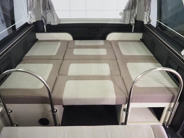 ハイエースワゴン 　キャンピング　トライアル　タイプＡ　　４ＷＤ　ＦＦヒーター　サブＢＴ　インバーター４００Ｗ　走行充電　網戸２枚　走行用リアヒーターリアクーラー　ナビ連動バックカメラ　前方ドラレコ　ＥＴＣ　パワスラ（27枚目）