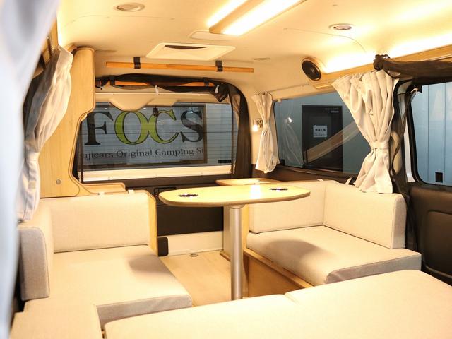 ハイエースワゴン 　キャンピング　ＦＯＣＳ　ＤＳ－Ｆ　４ＷＤ　ベバストＦＦヒーター　ツインサブバッテリー　インバーター１５００Ｗ　エンゲルＤＣ冷蔵庫　ＭＡＸＦＡＮ　フリップＤモニター　ナビ切替　ナビ連動　純正エンスタ（5枚目）